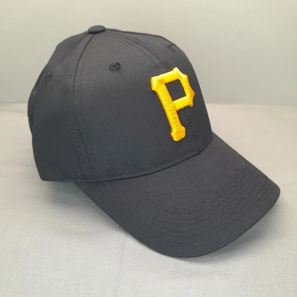 OC Sports Pittsburgh Pirates Youth Baseball Hat Black Yellow MLB Adjustable Cap